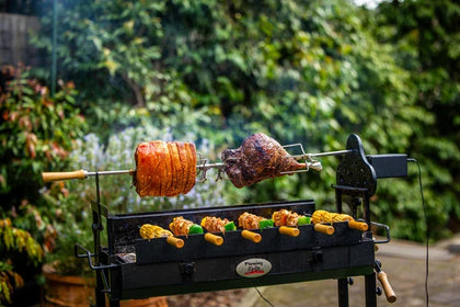 Flaming Coals outdoor cooking