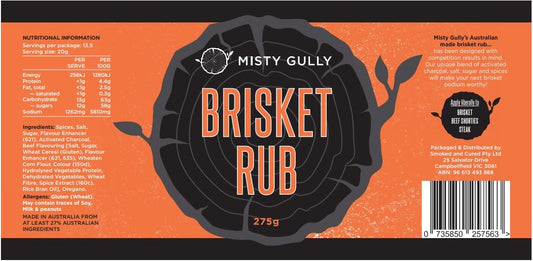 Brisket Rub - Salts, Rubs and Sauces - Misty Gully Rubs and Sauces - Hunter Valley Heating