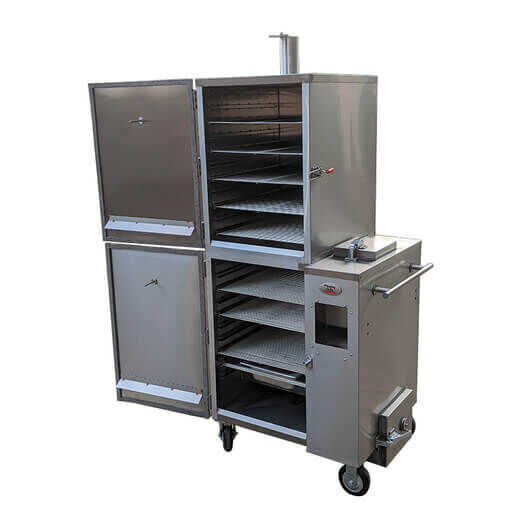 Gravity Feed Smoker - Extra Large - Stoves & Cooktops - Flaming Coals - Hunter Valley Heating