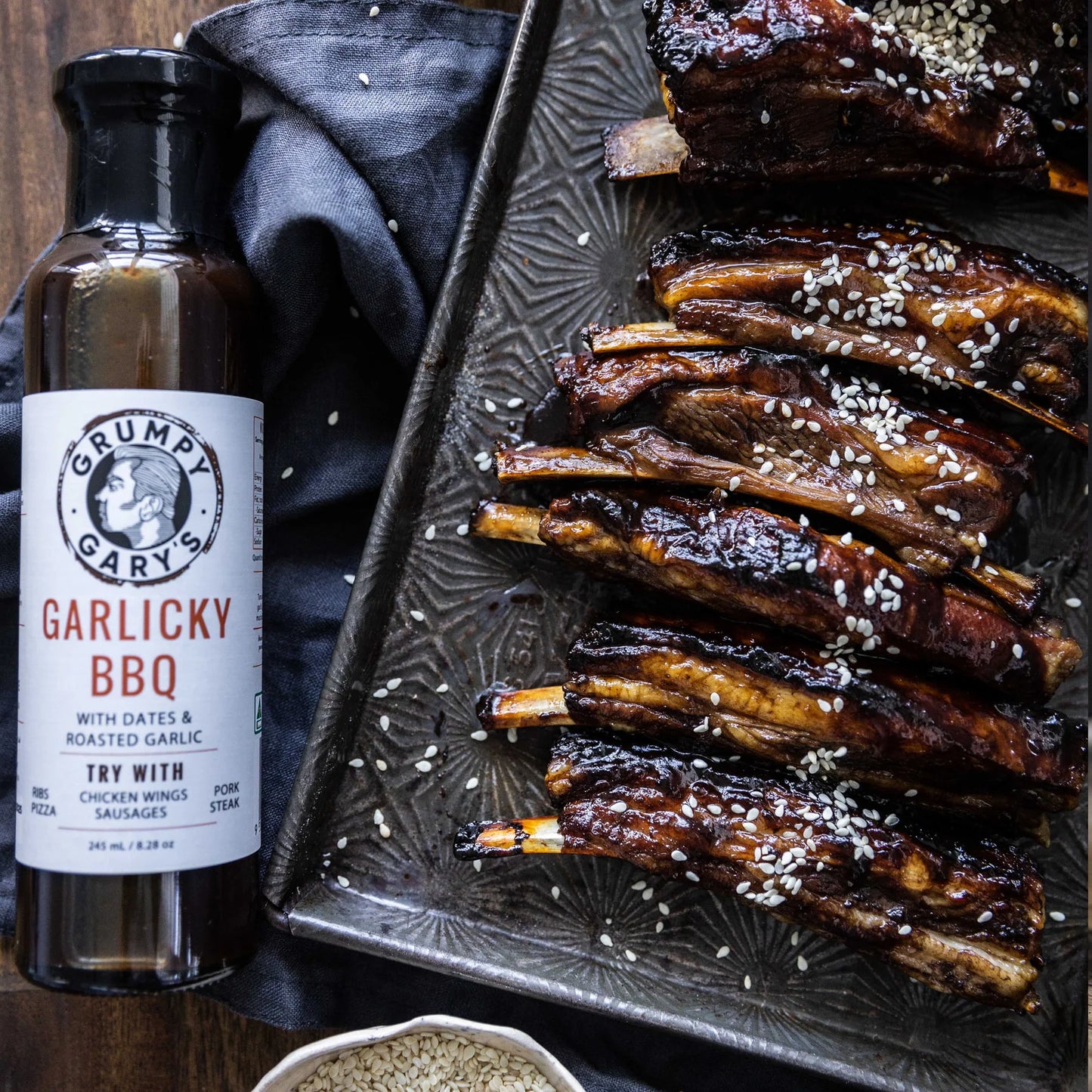 Garlicky BBQ Sauce - Salts, Rubs and Sauces - Grumpy Gary's Gourmet Hot Sauces - Hunter Valley Heating