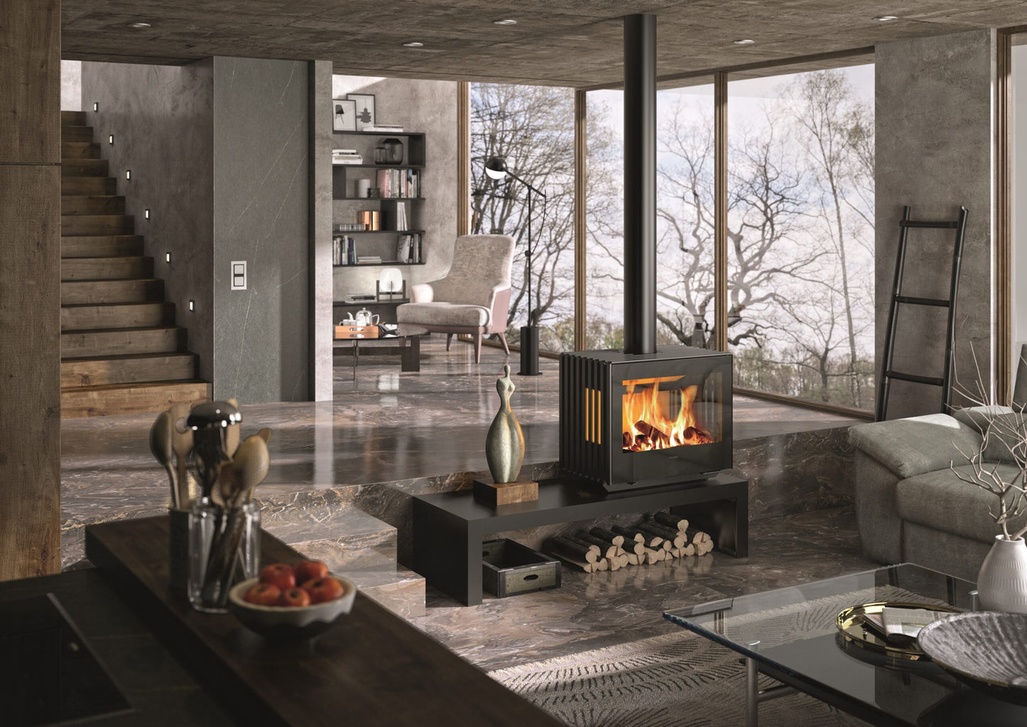 Hergóm Glance L Fireplace