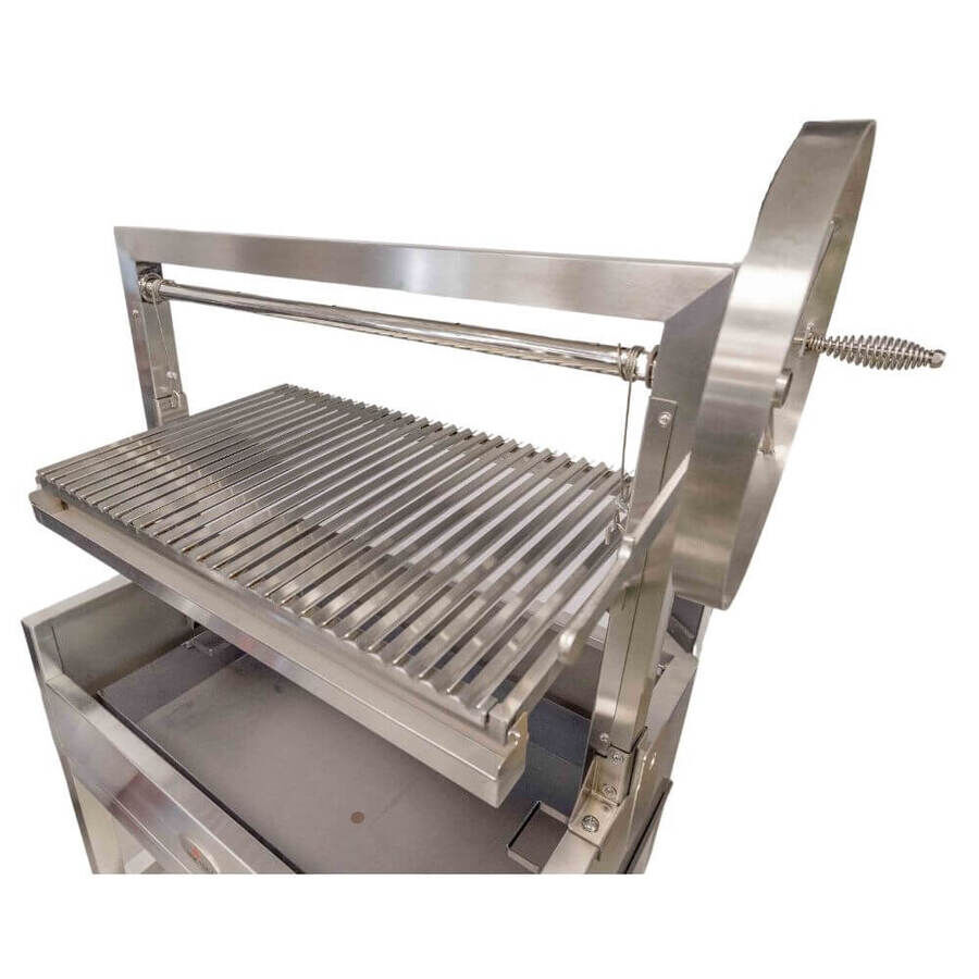 Stainless Steel Parrilla Argentinian BBQ with Rotisserie 885mm x 550mm