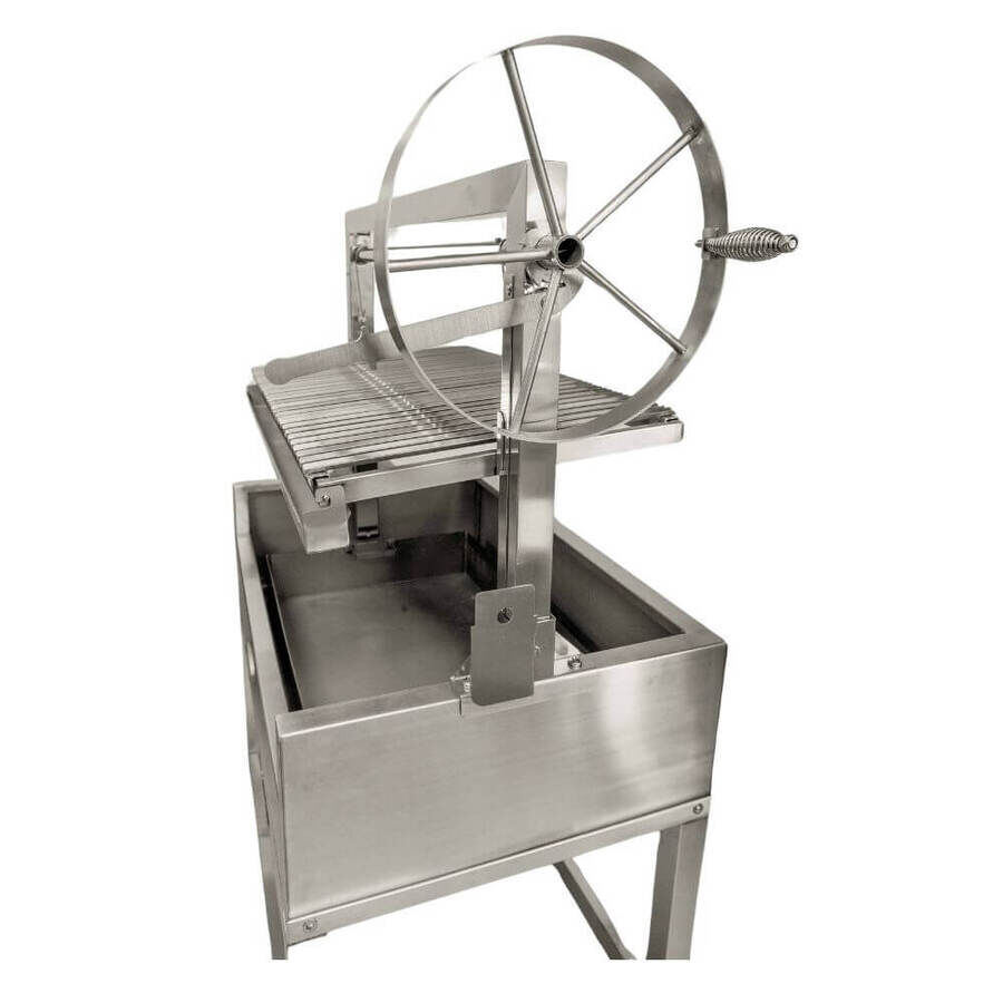 Stainless Steel Parrilla Argentinian BBQ with Rotisserie 885mm x 550mm