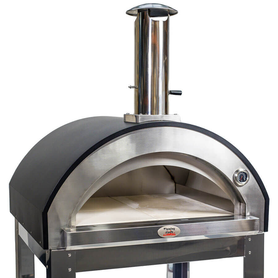 Large Stainless Steel Wood Fired Pizza Oven - Premium