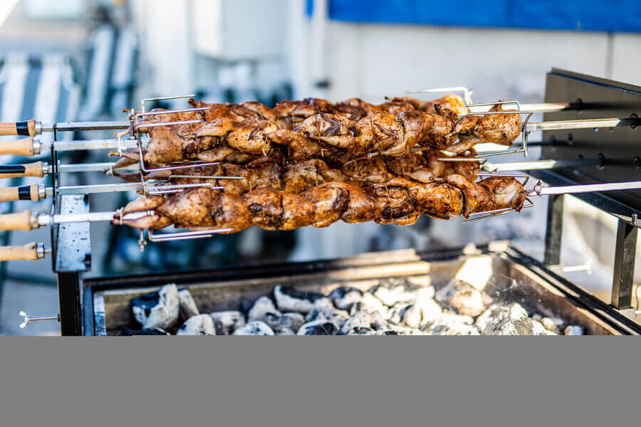 Flaming Coals Extra Large Cyprus Spit