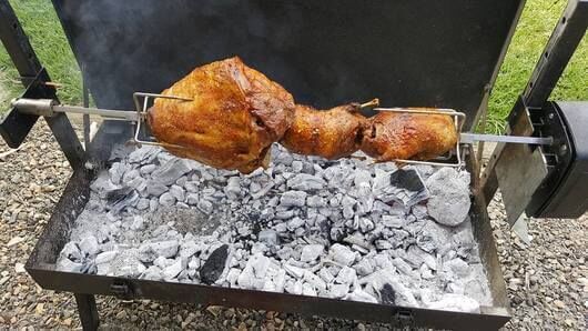 Mini Spit Roaster Charcoal BBQ