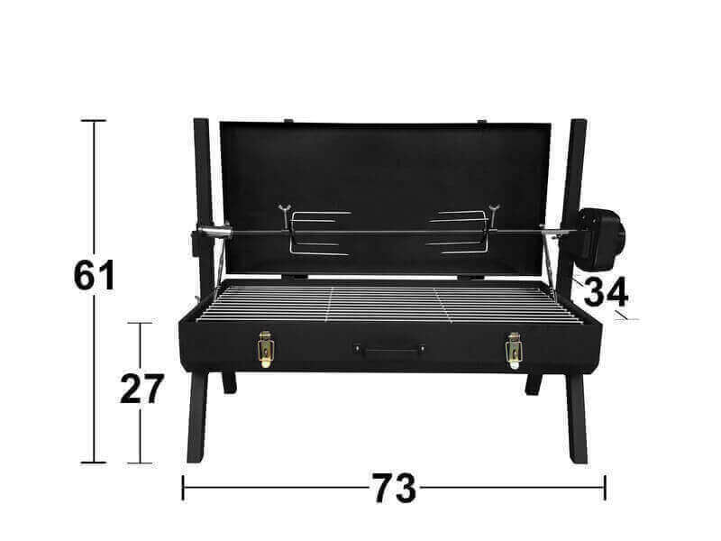 Mini Spit Roaster Charcoal BBQ