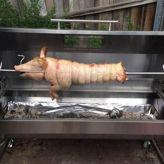 1200 Stainless Steel Hooded Spartan Spit Roaster