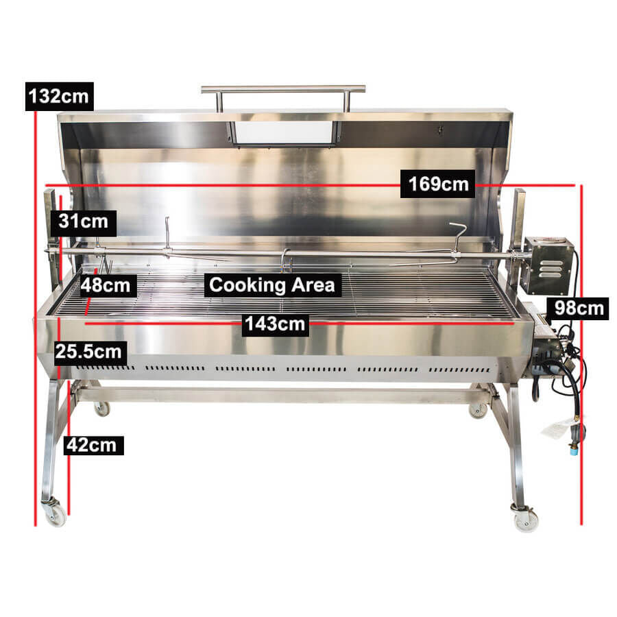 Dual Fuel Spit Roaster 1500