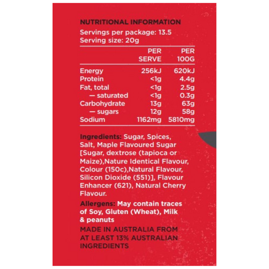 Rib Rub - Salts, Rubs and Sauces - Misty Gully Rubs and Sauces - Hunter Valley Heating