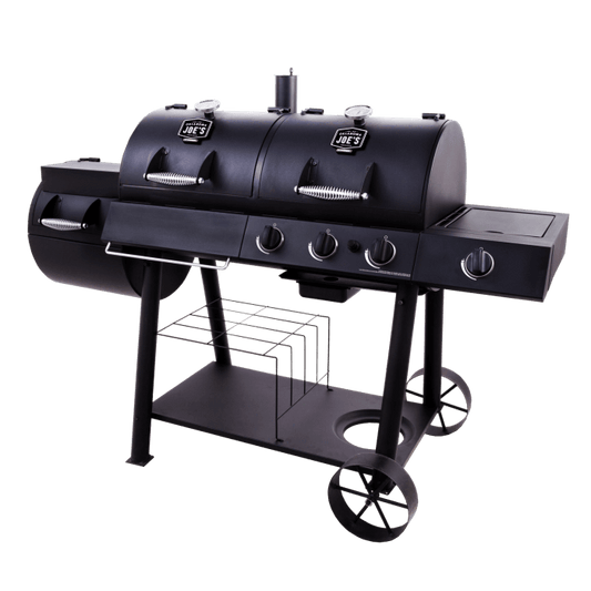 Longhorn Combo Charcoal/Gas Smoker & Grill - - Oklahoma Joe’s - Hunter Valley Heating