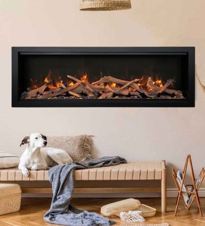 Amantii Symmetry Bespoke Xtra Tall 74 Electric Fireplace