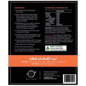 Maple Bacon Cure 1kg - Hunter Valley Heating