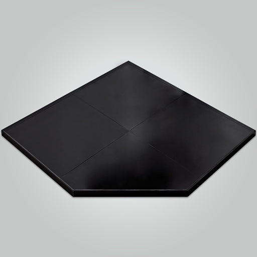 Forge Matte Black Corner Wall Hearth