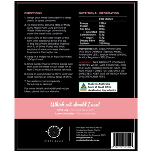 Maple Ham Cure 1kg - Hunter Valley Heating