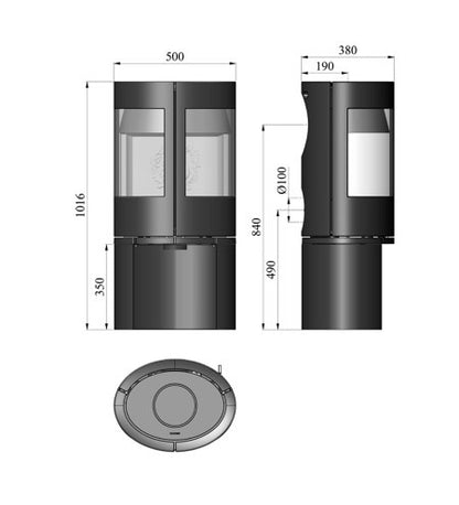 Morsø 6643 Freestanding Wood Burning Fireplace