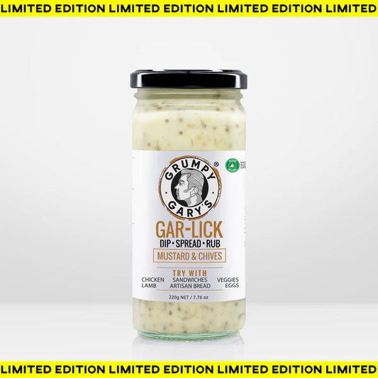 Gar-Lick Dip Mustard and Chives
