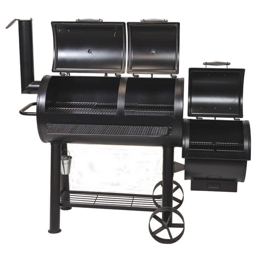 Offset Smoker BBQ - Stoves & Cooktops - Flaming Coals - Hunter Valley Heating 