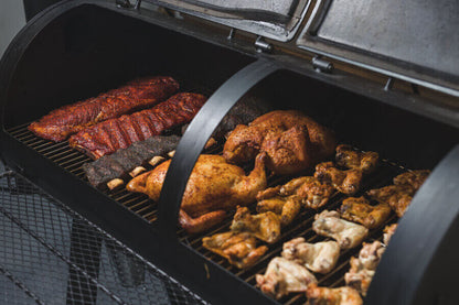 Offset Smoker BBQ - Stoves & Cooktops - Flaming Coals - Hunter Valley Heating 
