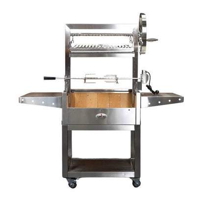 Stainless Steel Parrilla Argentinian BBQ with Rotisserie 610mm x 550mm