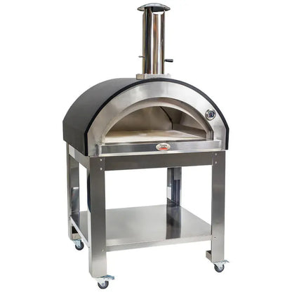 Large Stainless Steel Wood Fired Pizza Oven - Premium