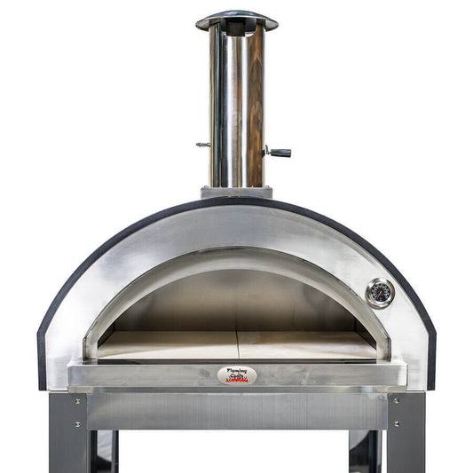 Large Stainless Steel Wood Fired Pizza Oven - Premium