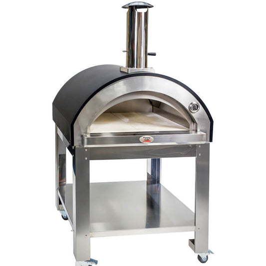 Large Stainless Steel Wood Fired Pizza Oven - Premium