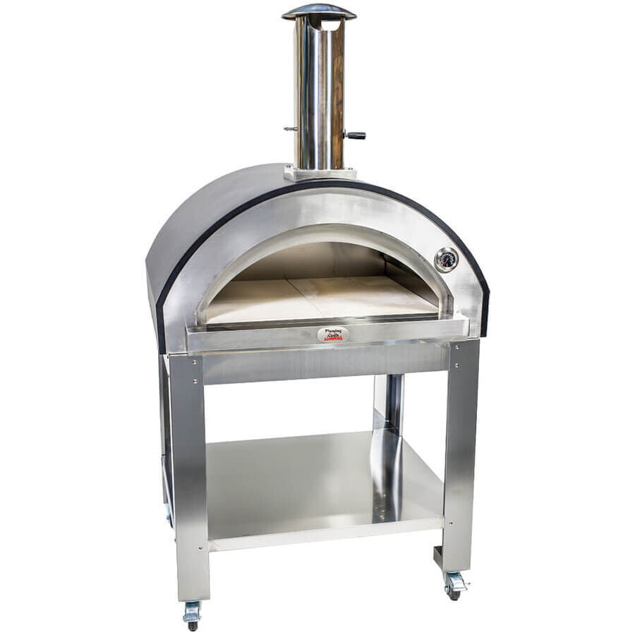 Large Stainless Steel Wood Fired Pizza Oven - Premium