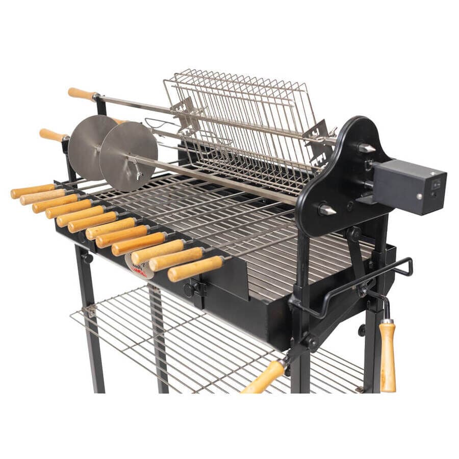 Deluxe Foukou Cyprus Grill Spit - Stoves & Cooktops - Flaming Coals - Hunter Valley Heating