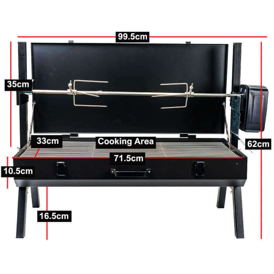 Mini Spit Roaster Charcoal BBQ