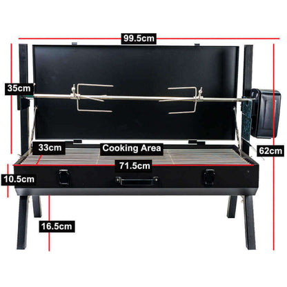 Mini Spit Roaster Charcoal BBQ