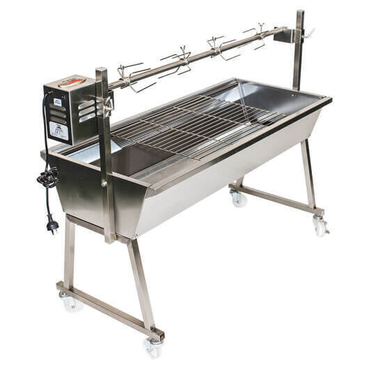 The Minion Stainless Steel Spit Rotisserie