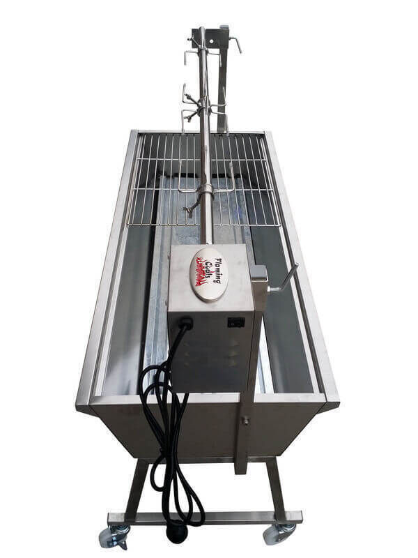 The Minion Stainless Steel Spit Rotisserie