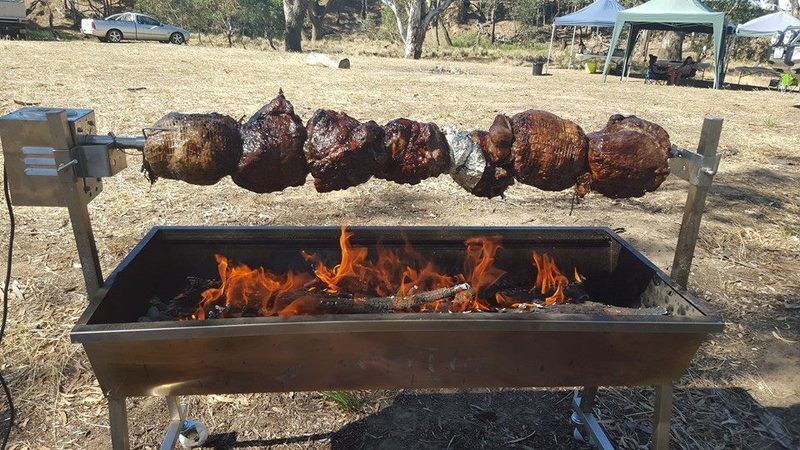 The Minion Stainless Steel Spit Rotisserie