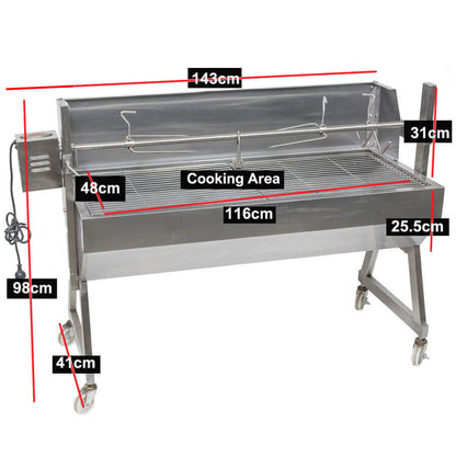 1200 Stainless Steel Spartan Spit Roaster