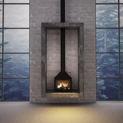 Siena 750 Glass Fronted Freestanding Fireplace