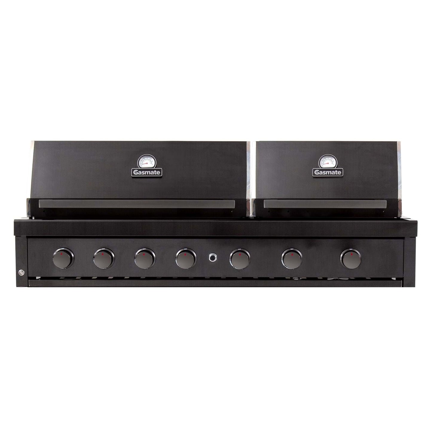 NOVA GRAPHITE 6 BURNER TWIN HOOD BUILT-IN BBQ -  - Gasmate - Hunter Valley Heating 