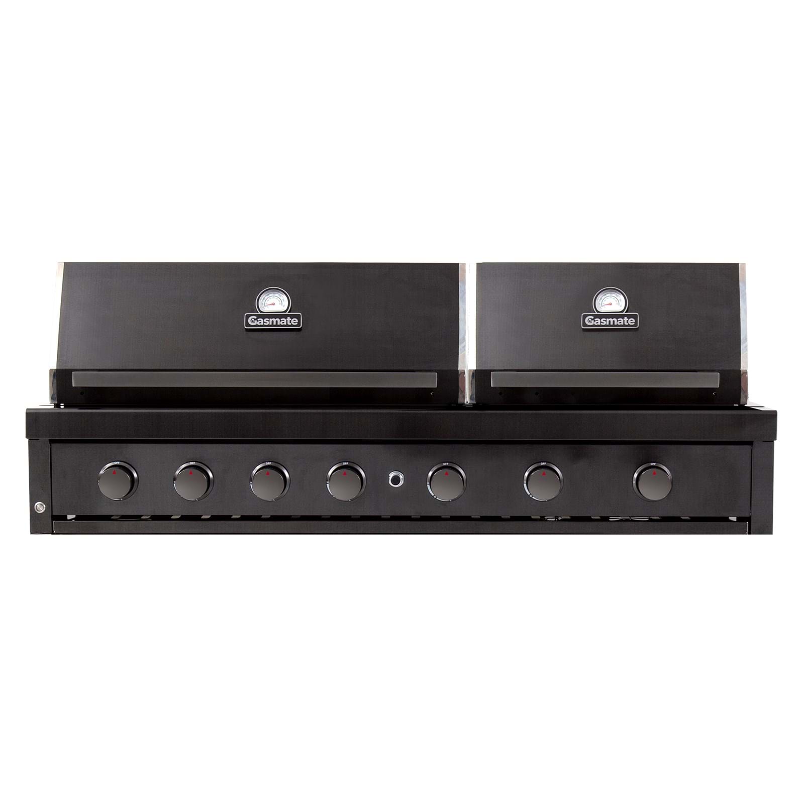 NOVA GRAPHITE 6 BURNER TWIN HOOD BUILT-IN BBQ -  - Gasmate - Hunter Valley Heating 