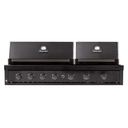 NOVA GRAPHITE 6 BURNER TWIN HOOD BUILT-IN BBQ -  - Gasmate - Hunter Valley Heating 