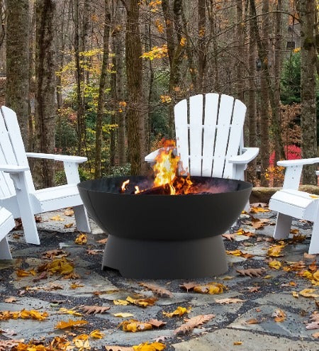 Hergóm Meteor Low Base Fire Pit Complete Set - Hunter Valley Heating
