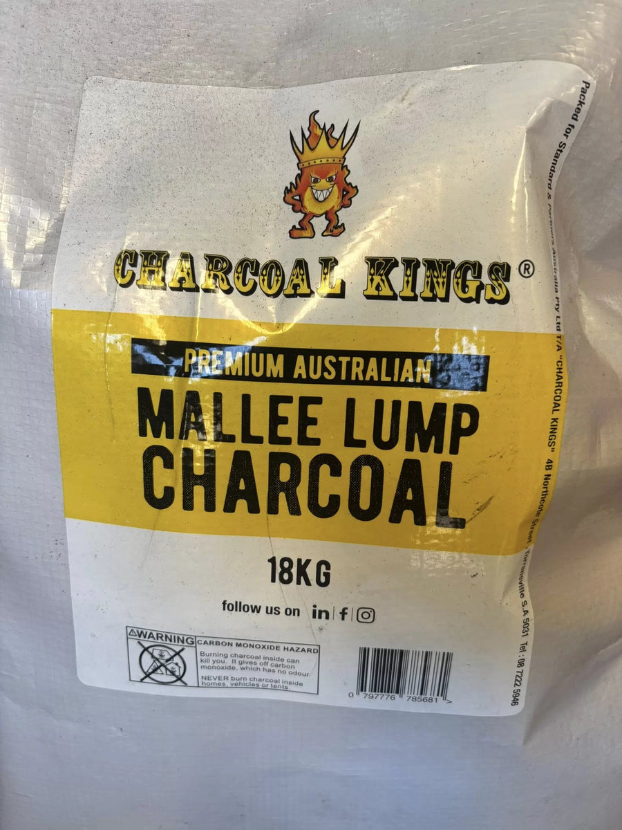 Charcoal Kings Australian Mallee Root Lump Charcoal 18kg bag