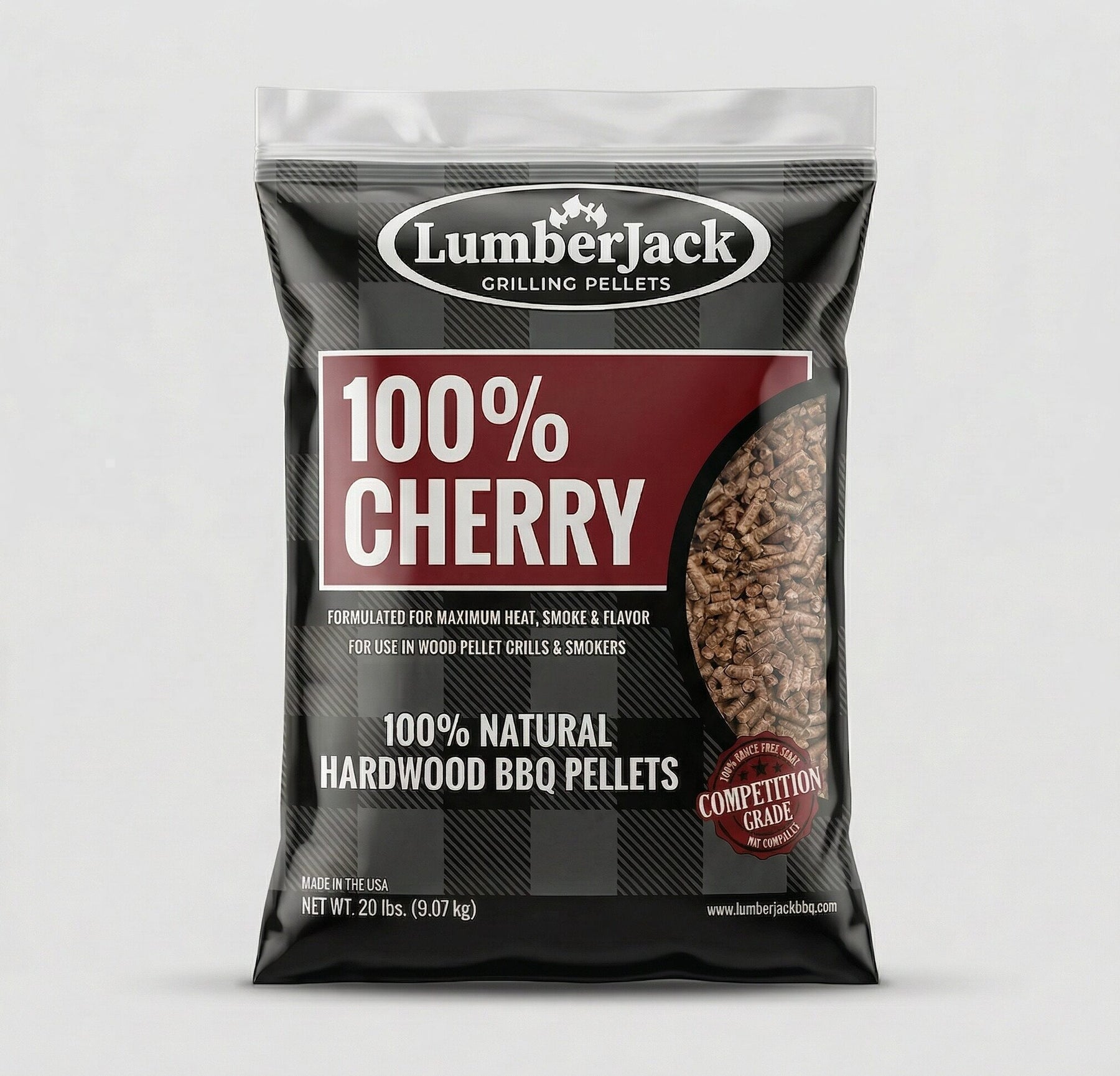 Lumber Jack Smoking Pellets 9kg – 100% Cherry Blend
