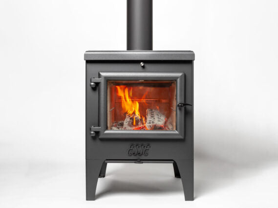 ESSE Warmheart S wood fired cook stove with graduated cooktop