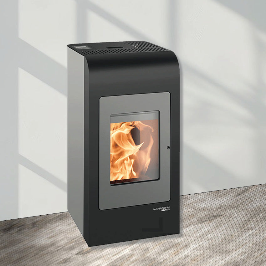 Euro BOTANY Pellet Heater in black