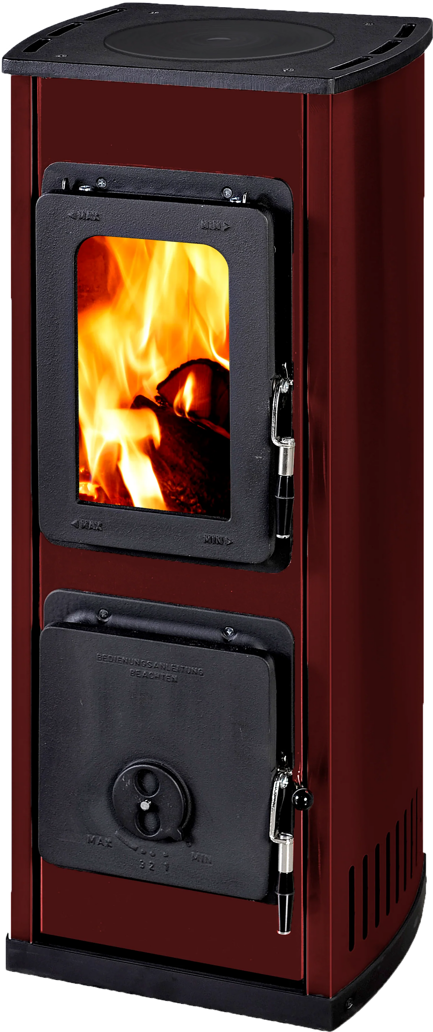 MILANO Cooktop Freestanding Fireplace - Hunter Valley Heating