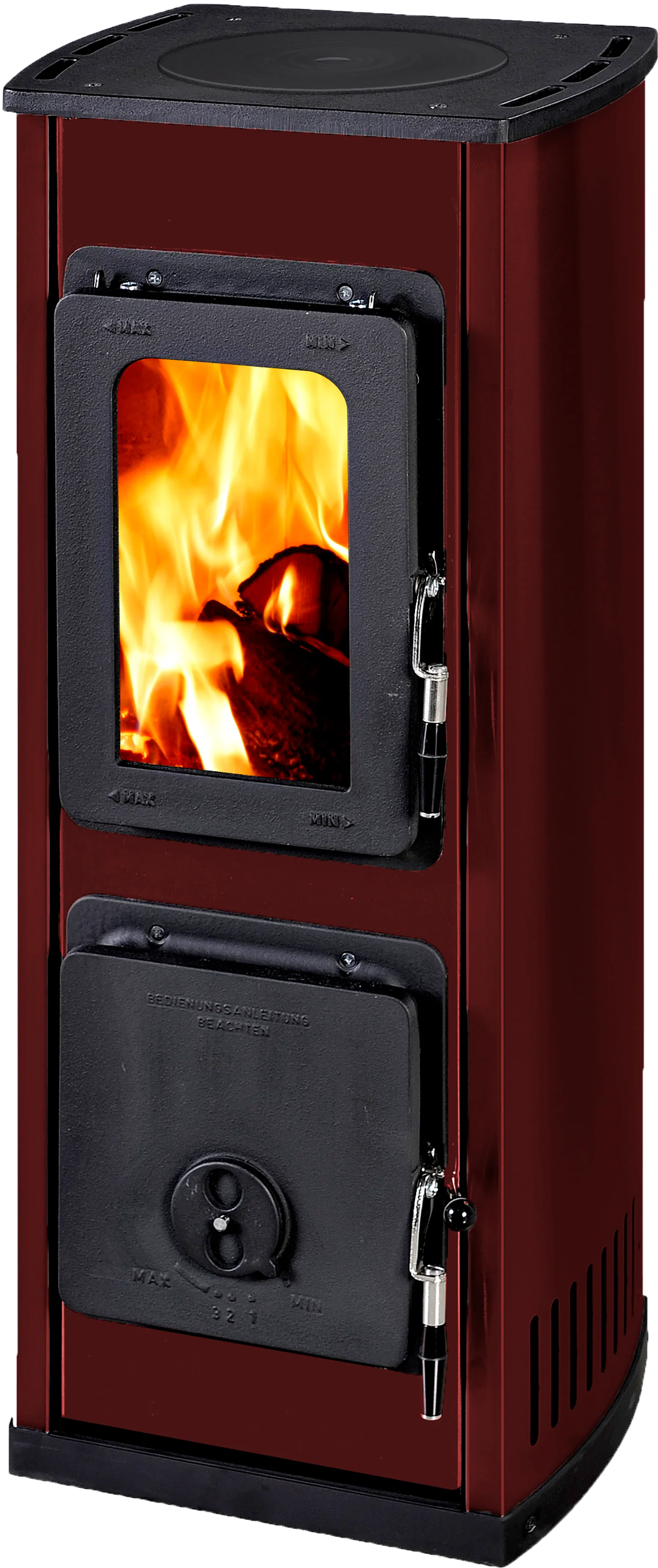 MILANO Cooktop Freestanding Fireplace - Hunter Valley Heating