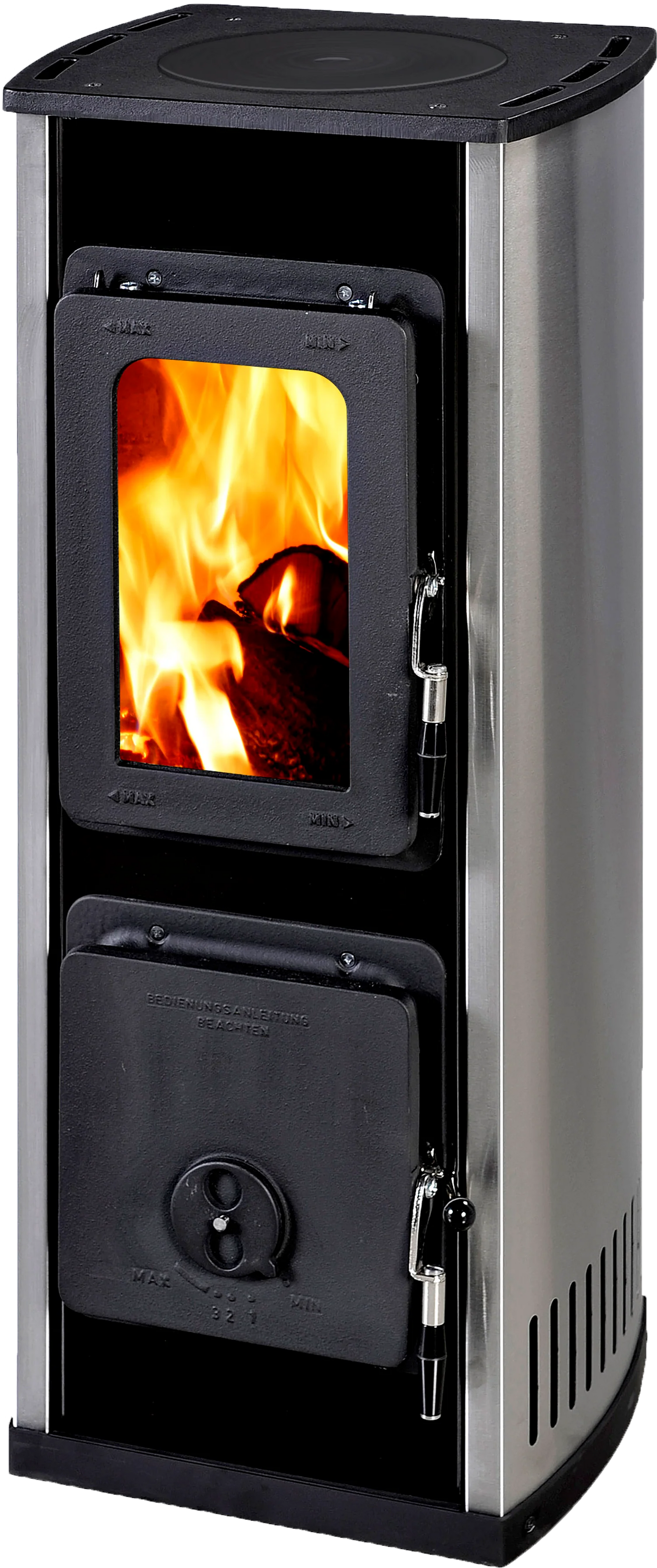 MILANO Cooktop Freestanding Fireplace - Hunter Valley Heating