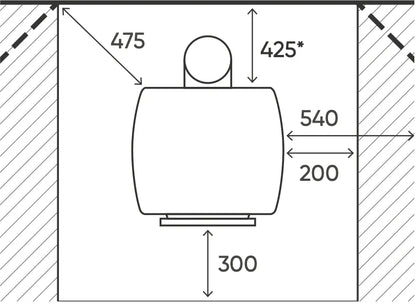 MILANO Cooktop Freestanding Fireplace - Hunter Valley Heating