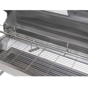 1200 Stainless Steel Hooded Spartan Spit Roaster - Stoves & Cooktops - Flaming Coals - Hunter Valley Heating