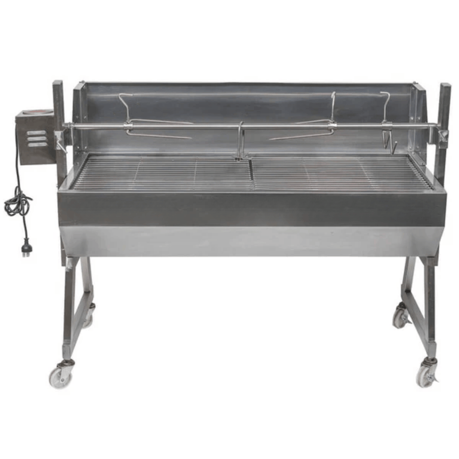 1200 Stainless Steel Spartan Spit Roaster - Stoves & Cooktops - Flaming Coals - Hunter Valley Heating 